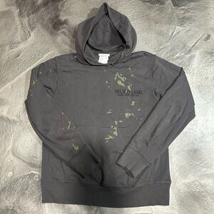 Helmut Lang Charcoal and Olive Hoodie